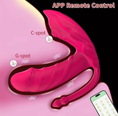 Dildo - Dildo - 1pc Wearable APP Vibrator - Adult Sex Toys for Women Couples Female Sex Toys G-Spot Vibrator Clitoral Vibrator with 9 Powerful Vibrating Dildos Sexual Pleasure Tools